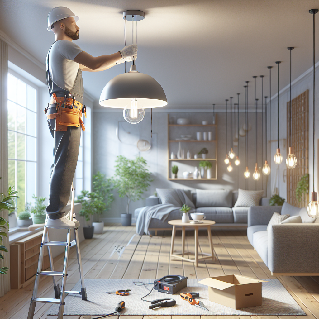 Instalace závěsného světla: Bezpečně a bez nervů